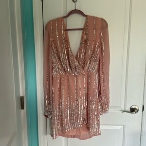 Revolve dress ... pink, sz XL NWT